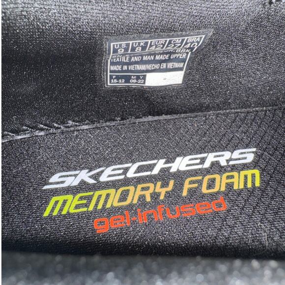 Skechers Mens 9 Slip-On Sneakers Black Mesh Casual Comfort Walking Shoes NWT main image 4